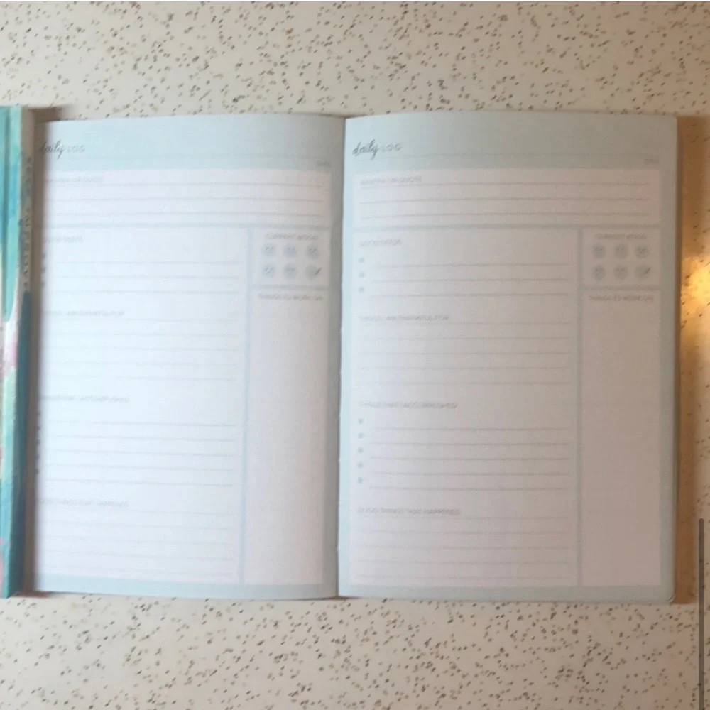 Guided Self-Improvement Journal notebook
